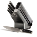 Stainless 6-Piece Set & Wood Block